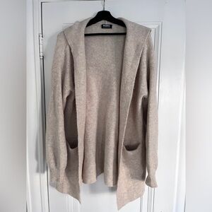 Beryll Vivi Cashmere Cropped Open-front Coat/Sweater in Marshmallow O/S